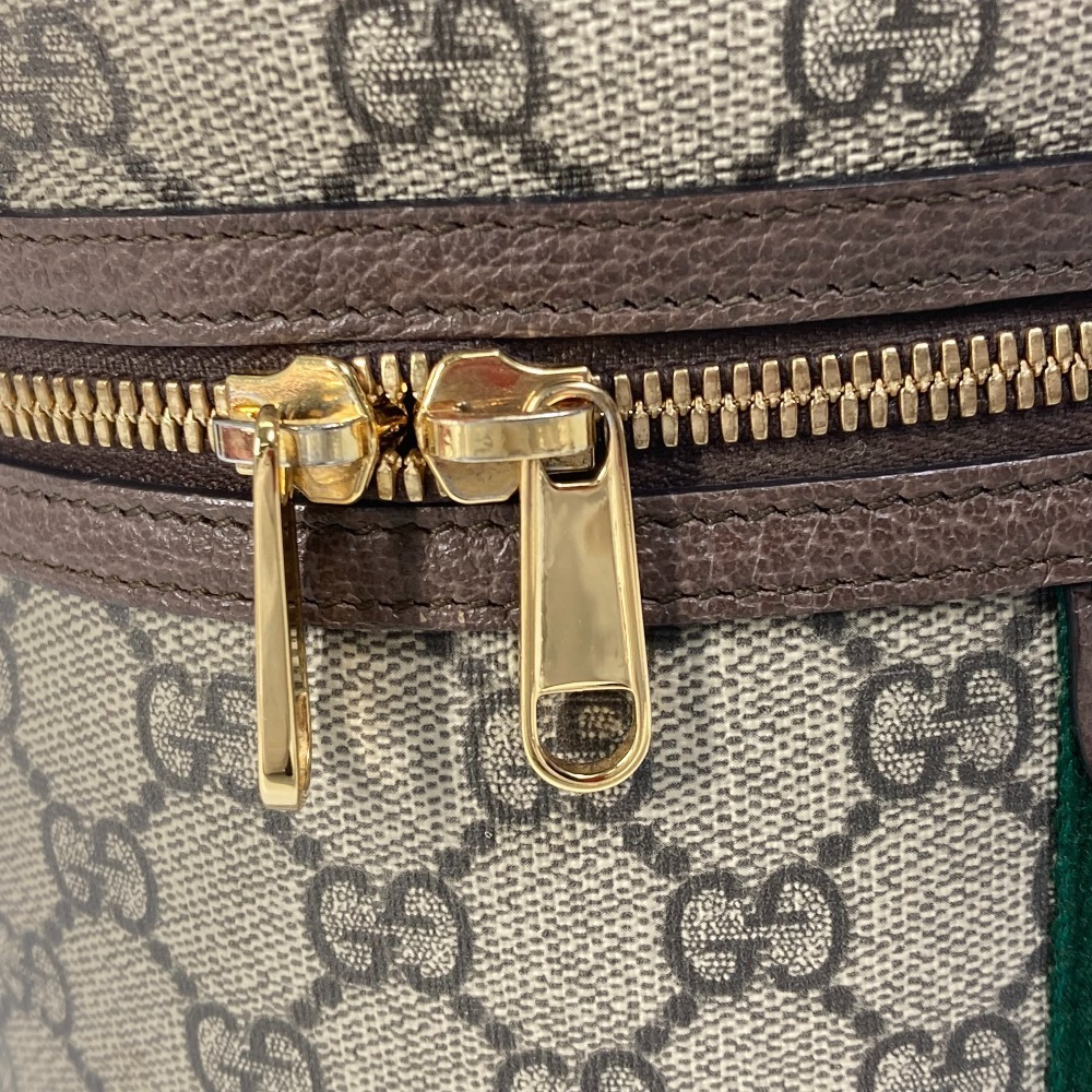 Gucci Ophidia Handbag Case Cosmetic GG Sherry Bag Mirror Vanity Beige Supreme - Picture 6 of 15